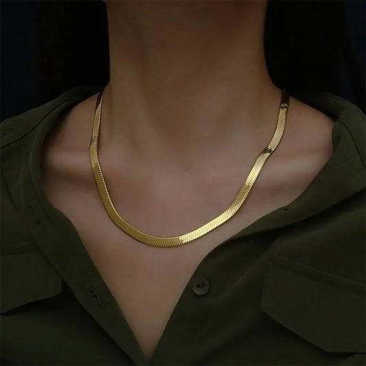 Golden Chain Necklace,