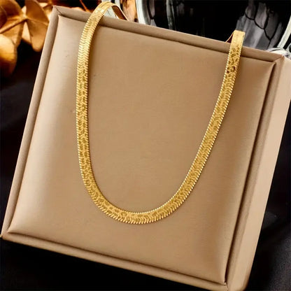 2pcs Gold-Plated 18k Stainless Steel Jewelry Set