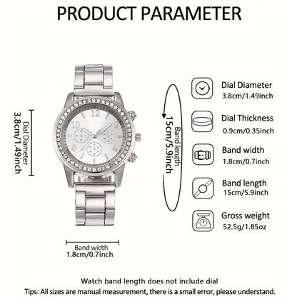 6-Piece Set Watch and Jewelry