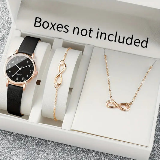 3pcs/Set Women'S Quartz Watch