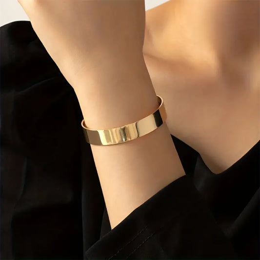 18K Gold Plated Open Bangle