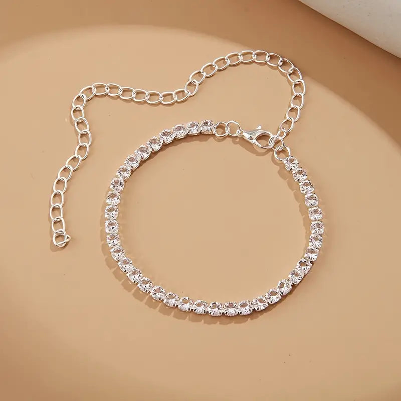 Elegant Anklet Silver Plated