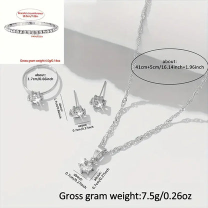 6-Piece Set Watch and Jewelry