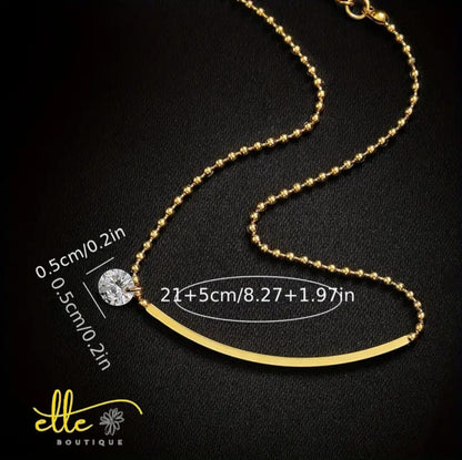 Elegant Golden Stainless Steel Anklet